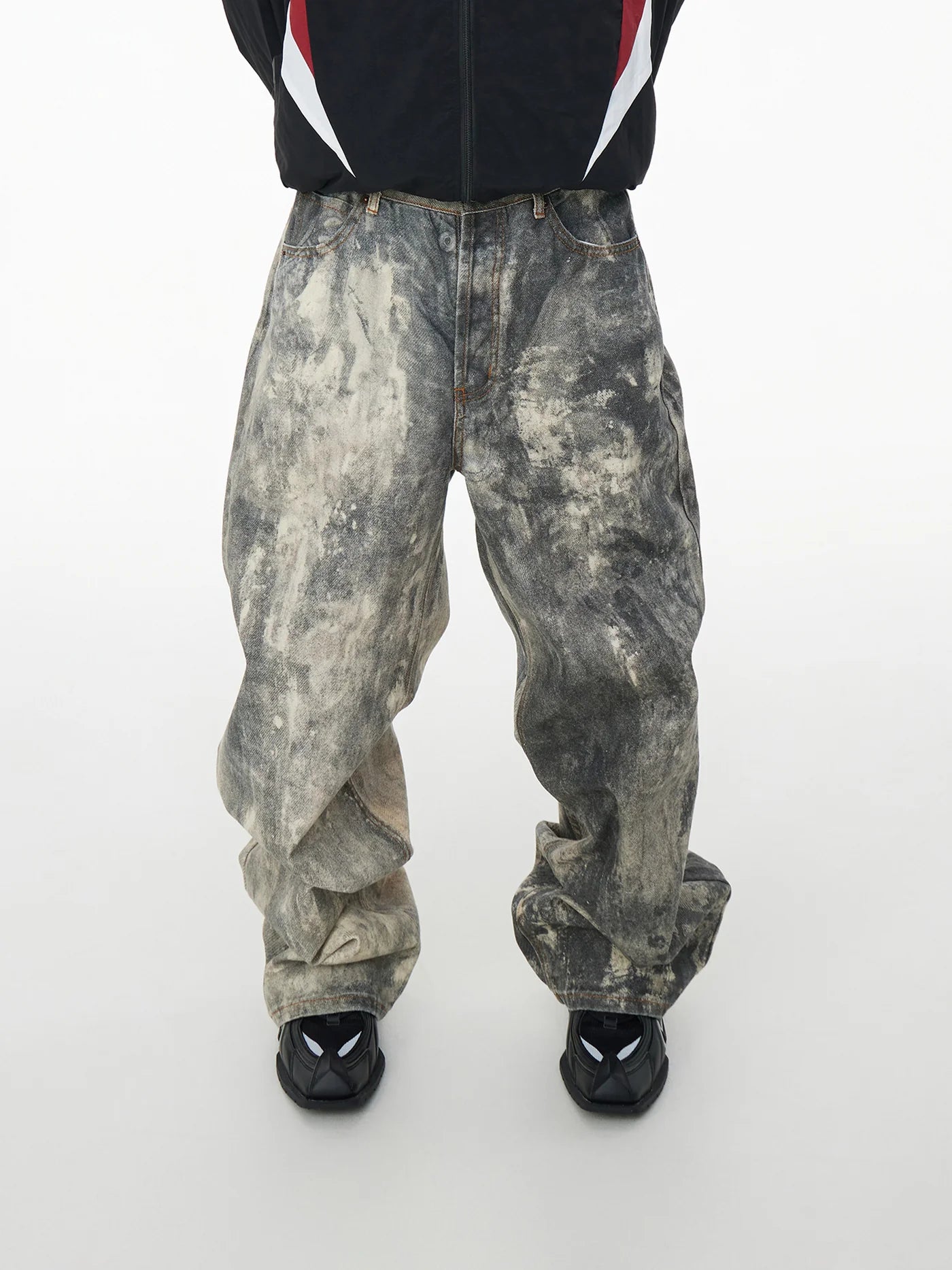 FOSSIL DUST STACKED DENIM