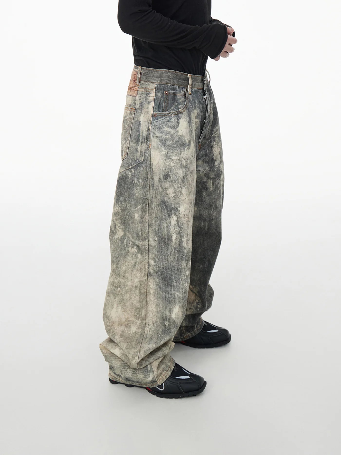 FOSSIL DUST STACKED DENIM