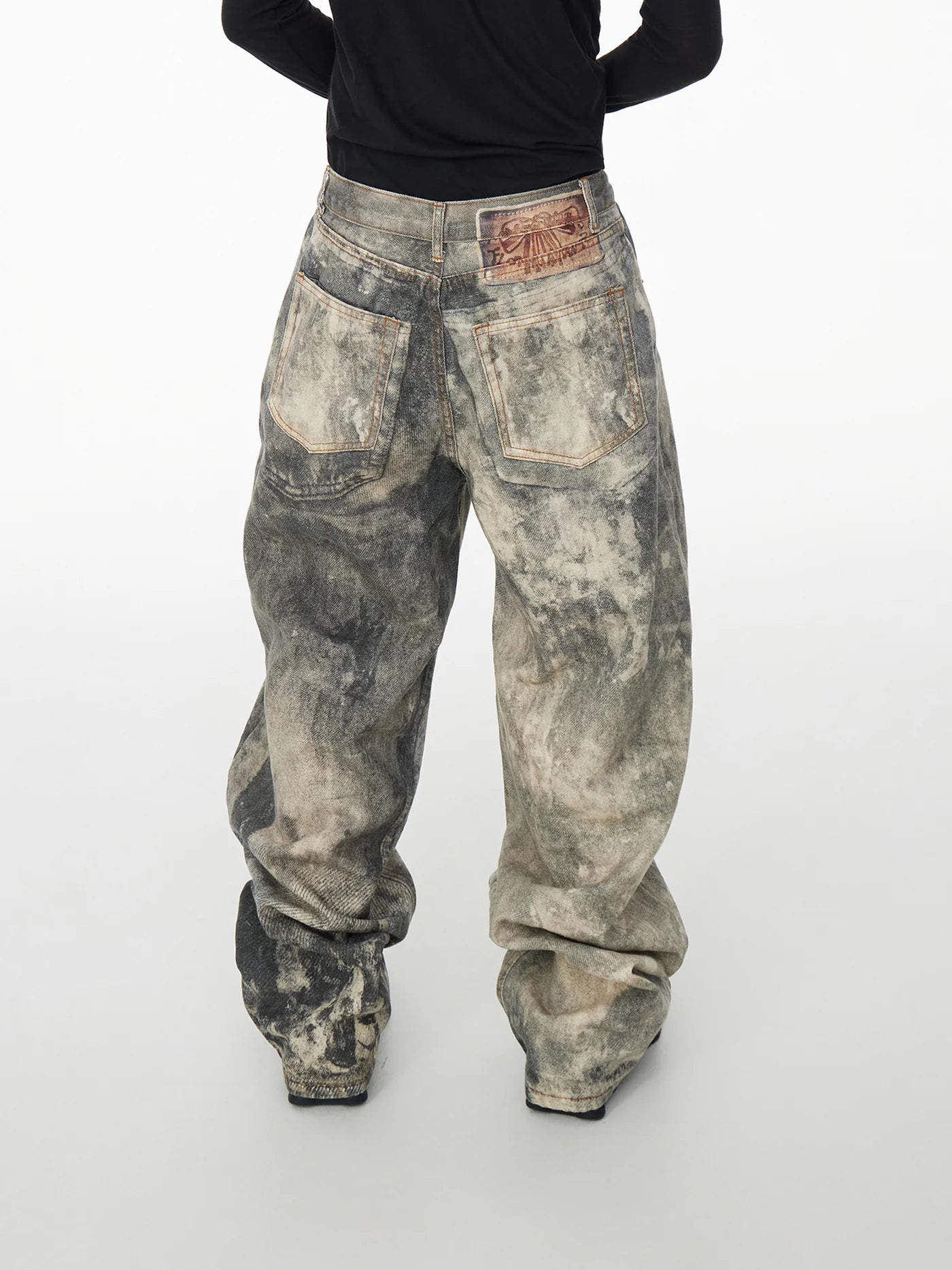 FOSSIL DUST STACKED DENIM