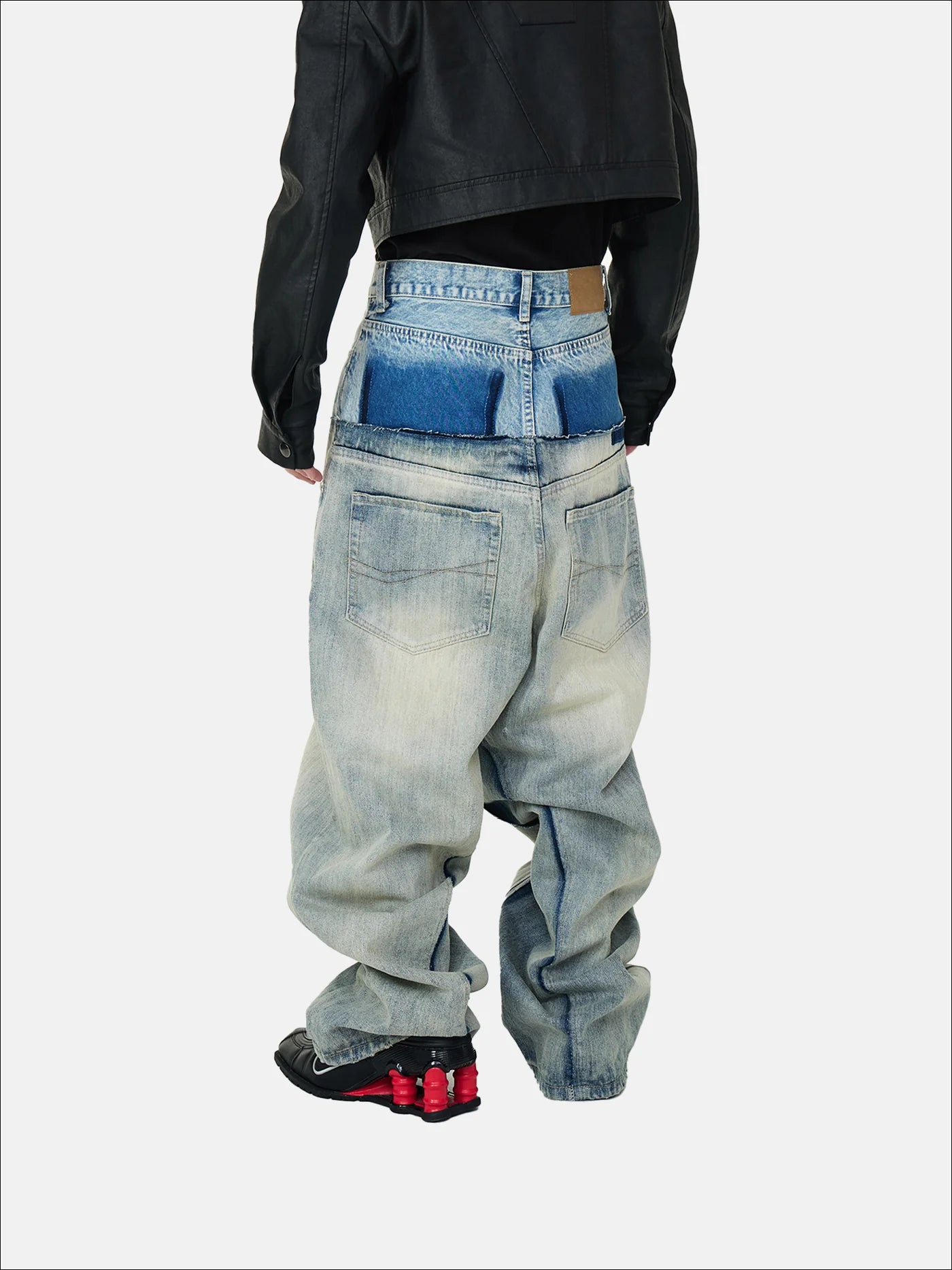 DUAL-WAST RECONSTRCTED DENIM