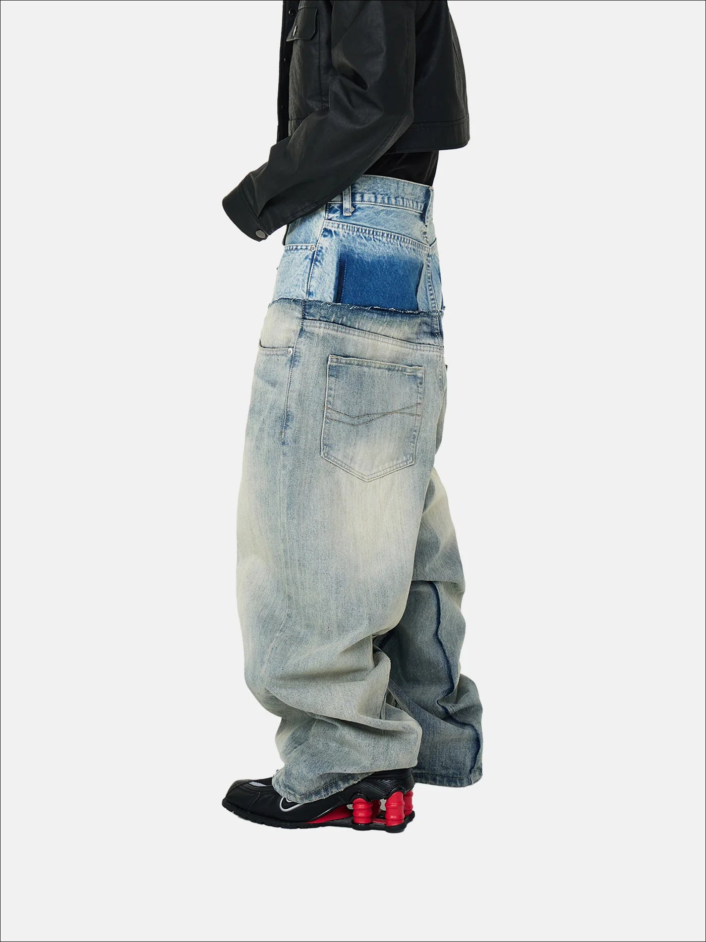 DUAL-WAST RECONSTRCTED DENIM